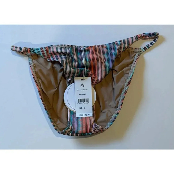 PQ Nirvana Adjustable Full Bikini Bottom Small SM S NWT - Picture 3 of 5
